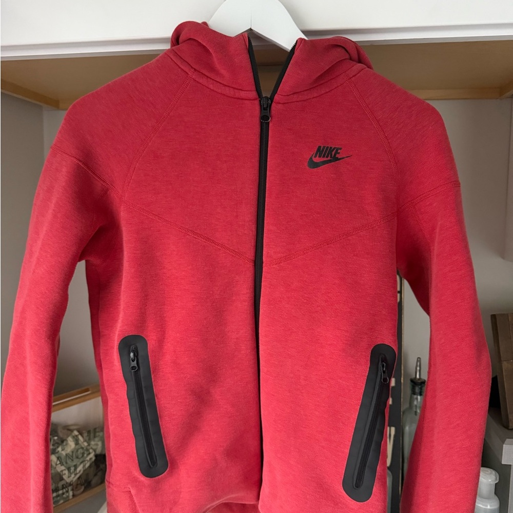 Nike Kids Full-Zip Red Hoodie